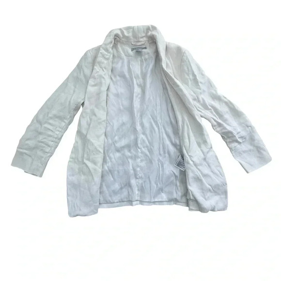 H&M Cream Blazer with Pockets Business Casual Office Jacket, size 4 or Small - Picture 2 of 10